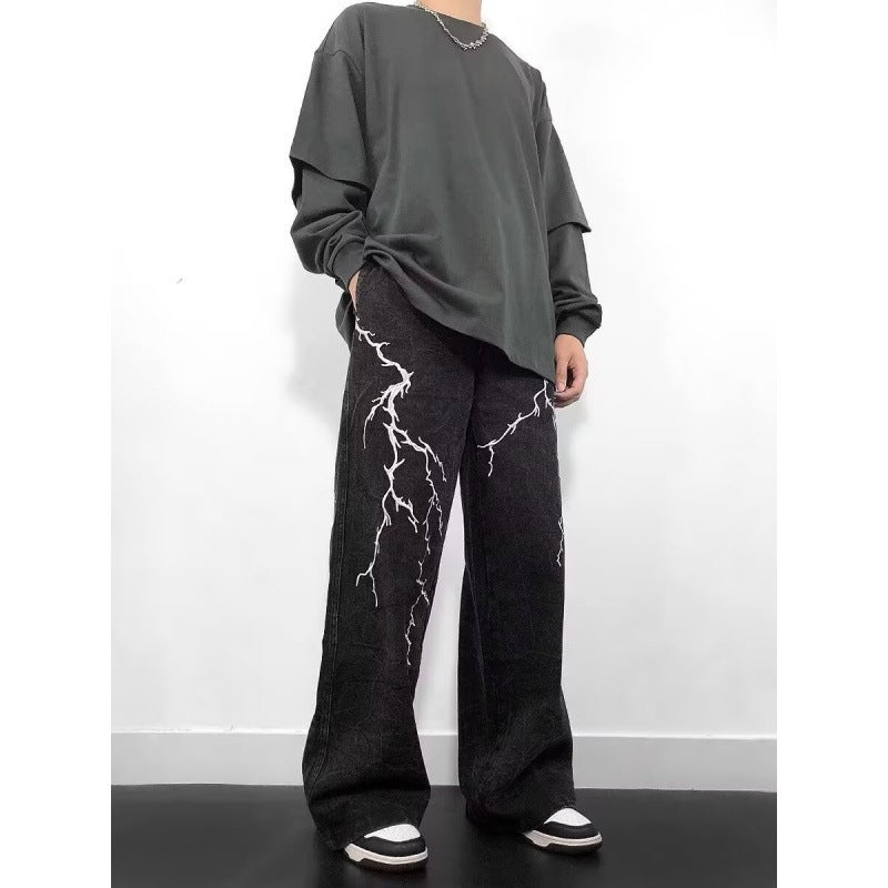 Unisex Casual Daily Denim Jeans - Image 4