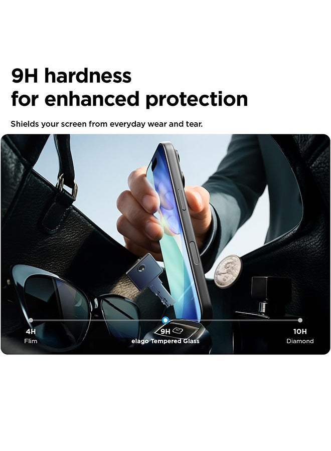 REMAX 2-Pack iPhone 17 Pro Max Screen Protector ，With Ultra HD Clear， With Auto Alignment Kit，Scratch Resistant, Easy Installation, Anti-Fingerprint, Bubble Free Glass Film - Image 5