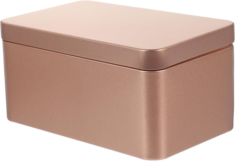 Random Color Portable Tea Storage Container Tin Box With Lid Home Decor Organizer - Image 1