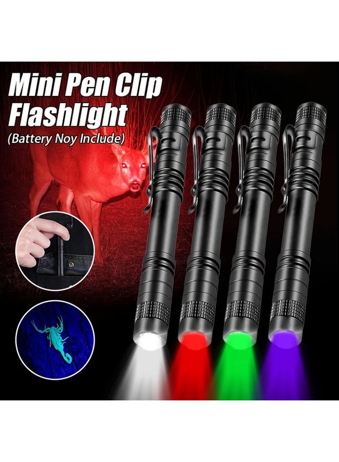 White Light Flashlight Aluminum Alloy Portable LED Pen Light For Outdoor Camping - Image 2