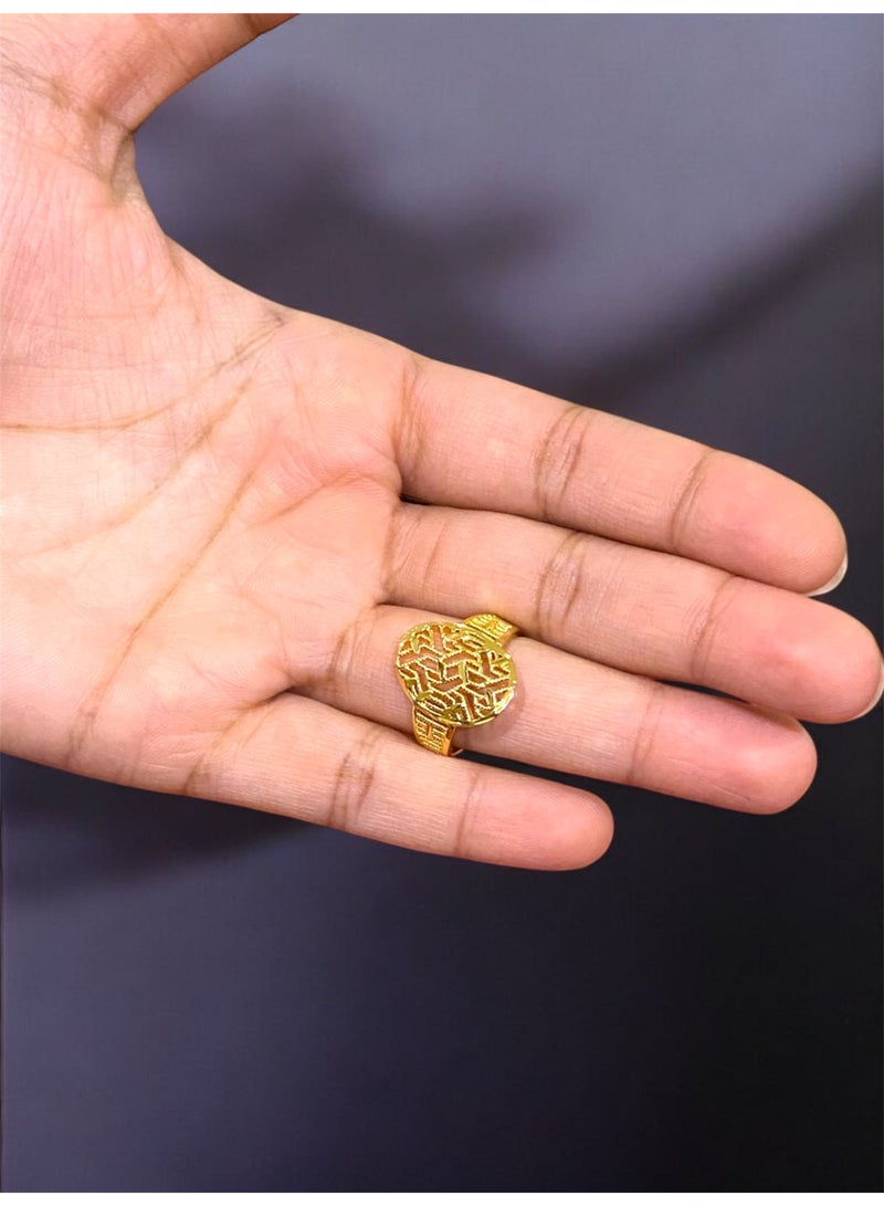 GOLDMAX 21k Gold Plated Ring For Women One Size - Image 2