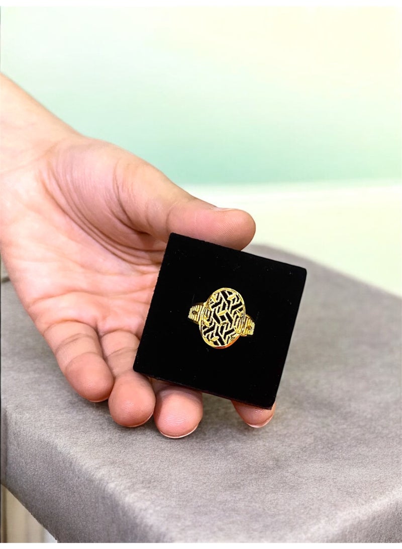 GOLDMAX 21k Gold Plated Ring For Women One Size - Image 3