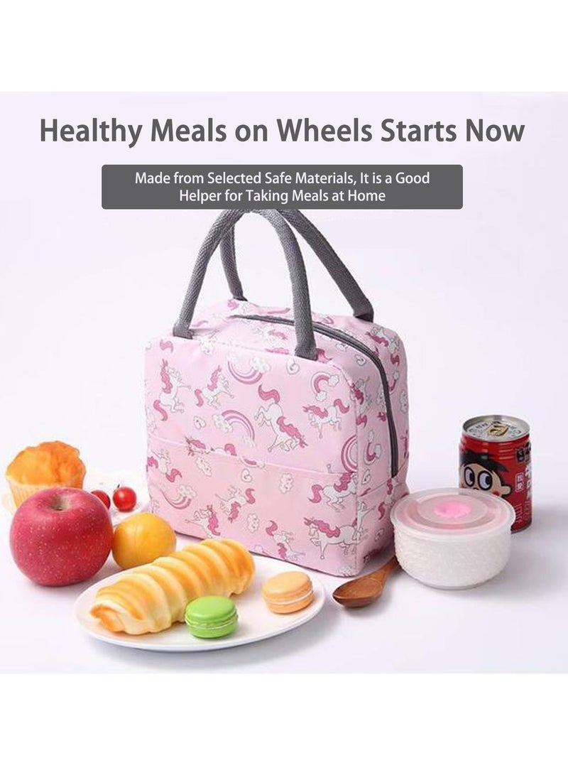 Y&D 27 PCs Bento Box Lunch Kit, Stackable 3-in-1 Compartment Japanese Set w/ Soup Cup Sauce Can, Spoon Fork, Cake Cups, Fruit Picks, Snack Bags, Leakproof Container for kids and Adults - Image 5