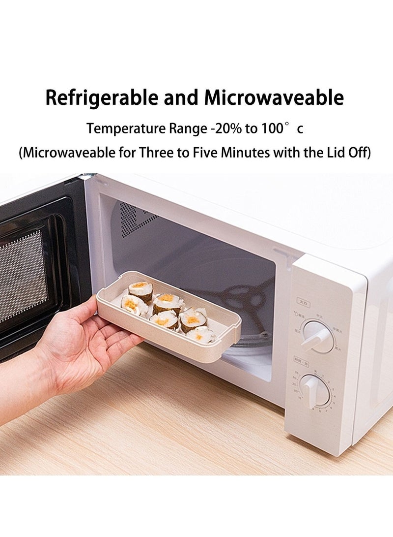 Y&D 27 PCs Bento Box Lunch Kit, Stackable 3-in-1 Compartment Japanese Set w/ Soup Cup Sauce Can, Spoon Fork, Cake Cups, Fruit Picks, Snack Bags, Leakproof Container for kids and Adults - Image 3