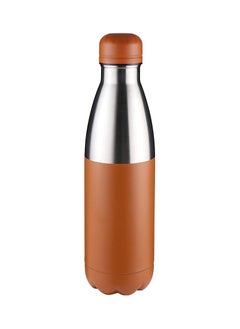 Hans Larsen Stainless steel water bottle Classic double walled vacuum insulated water bottle Leak proof 500 ML Orange  - Image 1
