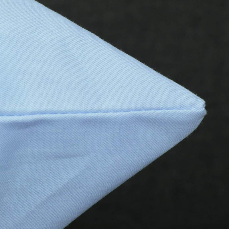 Coddsmz 6 Pack Decorative 100% Cotton Pillow Covers Square Cushion Cover Solid DIY Throw Pillowcase for Home Bed Sofa Halloween Christmas Light Blue 6 Pack-18"" x 18""/45x45cm - Image 5