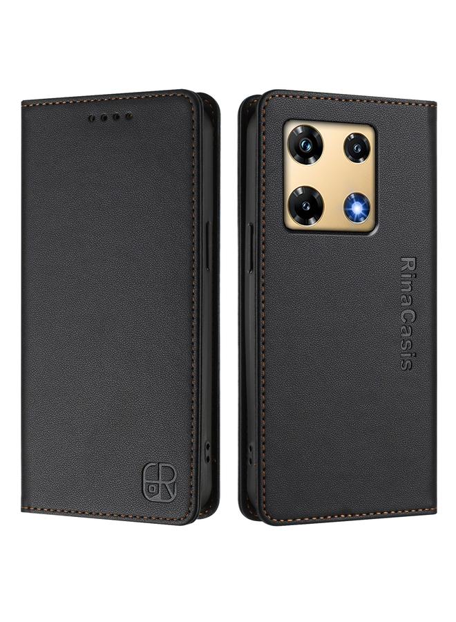 Zaboon Case For Infinix Note 30 Pro 4G RC01 Dual-Folded Magnetic Suction RFID Leather Phone Case - Image 2