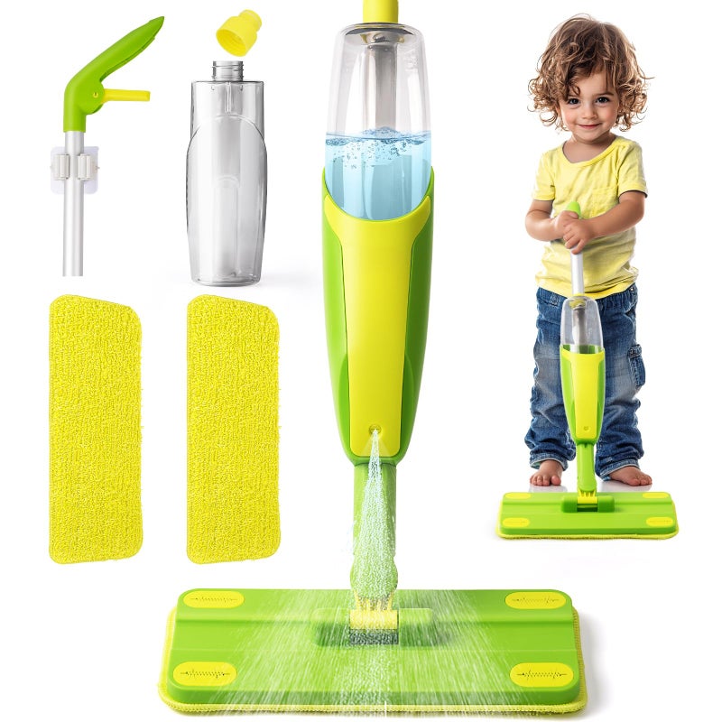 Yeeammk Toddler Spray MopMontessori Toys Mini Size Cleaning Mini Mop that Really Spray Kid Pretend Play Toys Gift for Toddlers Girls Boys - Image 2