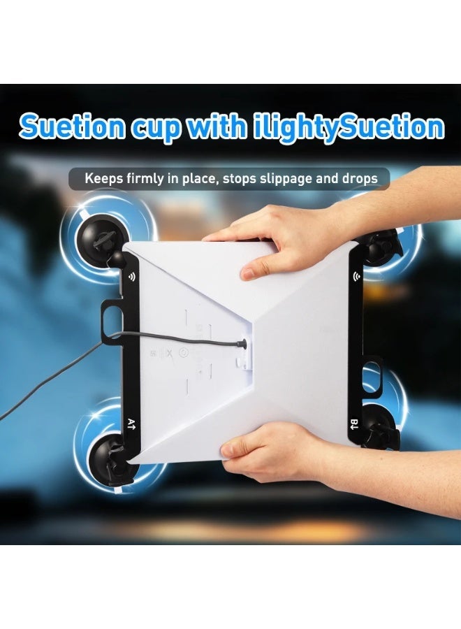حامل Starlink Mini Mount، حامل Starlink Mini Suction Cup لنوافذ السيارة وفتحات الشمس، طقم تثبيت آمن للمركبات الترفيهية والشاحنات والقوارب (أسود) - Image 4