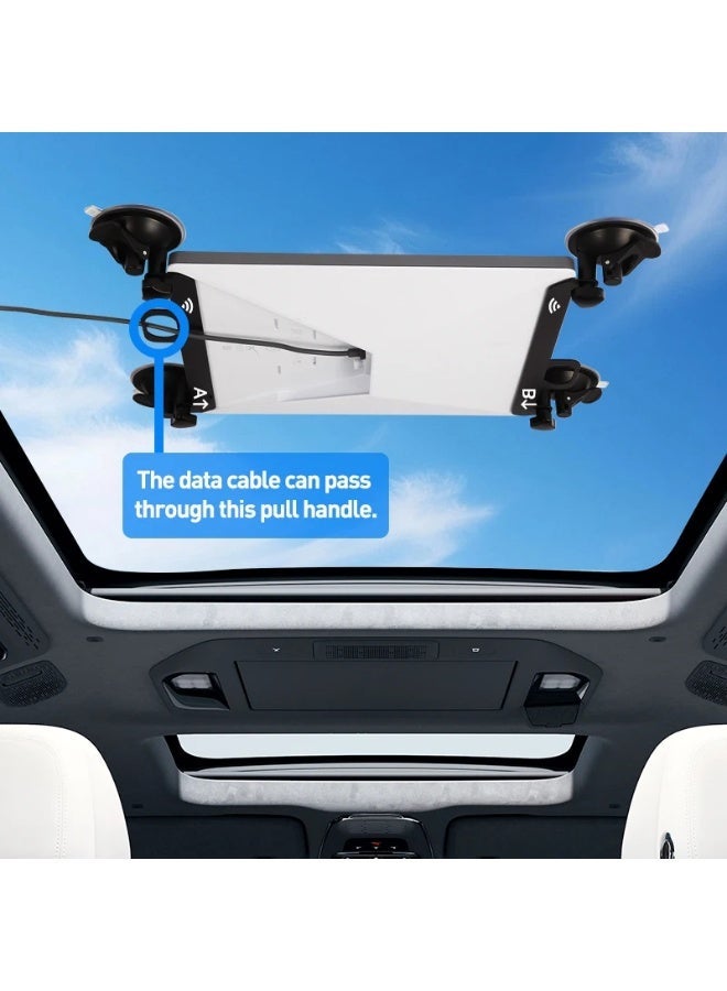 حامل Starlink Mini Mount، حامل Starlink Mini Suction Cup لنوافذ السيارة وفتحات الشمس، طقم تثبيت آمن للمركبات الترفيهية والشاحنات والقوارب (أسود) - Image 3