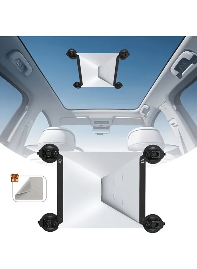 حامل Starlink Mini Mount، حامل Starlink Mini Suction Cup لنوافذ السيارة وفتحات الشمس، طقم تثبيت آمن للمركبات الترفيهية والشاحنات والقوارب (أسود) - Image 1