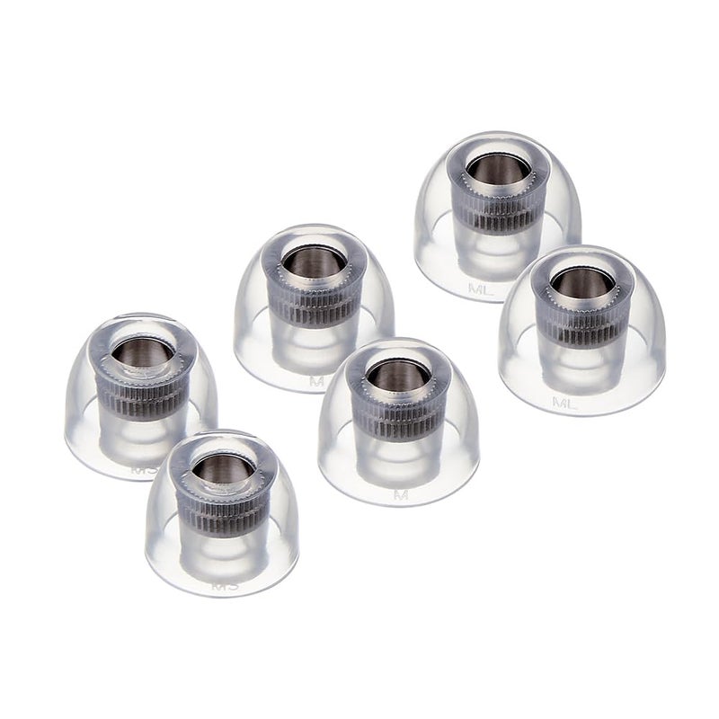 AZLA Mithryl IEM Ear Tips â€“ Surgical Stainless Steel Core for HiFi in Ear Monitors, Wired Earbuds, IEM Earphones & Headphones â€“ Earbud Replacement Tips for Clear Spacious Sound (3 Pair) (MS-M-ML) - Image 1