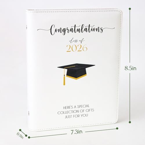 ORIENTAL CHERRY 2026 Graduation Gifts - Graduation Photo Album with 24 Pages - High School Graduation Gift Card Book - First Year of College Survival Kit from Parents for Her Him Women Men Girls Boys Teens Students - Image 2