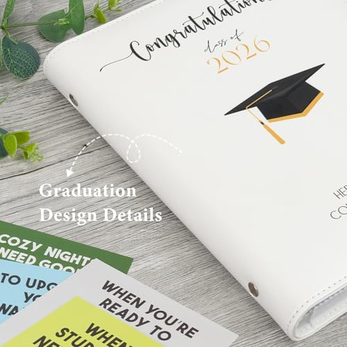 ORIENTAL CHERRY 2026 Graduation Gifts - Graduation Photo Album with 24 Pages - High School Graduation Gift Card Book - First Year of College Survival Kit from Parents for Her Him Women Men Girls Boys Teens Students - Image 4