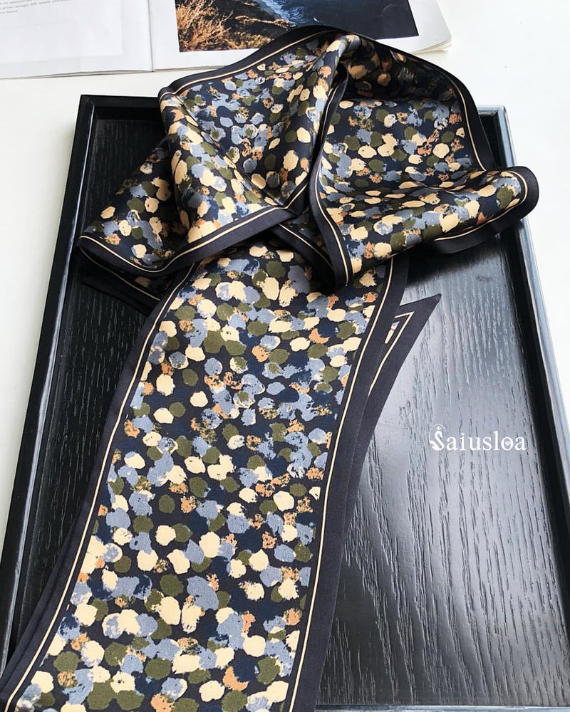 Saiusloa Purse Scarf For Handbags Head Scarves For Women's Hair Bags Scarfs Long Skinny Scarves Fashion Silky For Headbands-A33 - Image 5
