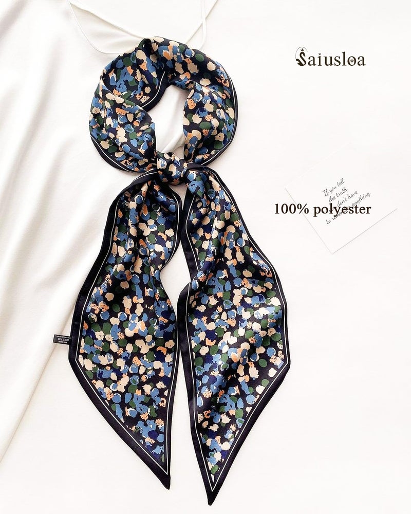 Saiusloa Purse Scarf For Handbags Head Scarves For Women's Hair Bags Scarfs Long Skinny Scarves Fashion Silky For Headbands-A33 - Image 4