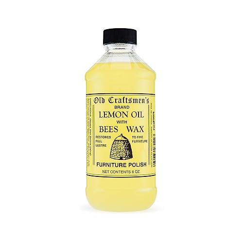 Fox Run Old Craftsmens Lemon Oil with Bees Wax Wood Furniture Polish 8oz 