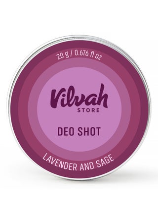 Deo Shot Lavender And Sage | Unisex | controls odor, soothes skin, treats inflammation | with Shea Butter, Lavender and Sage essential oil -  20 g - pzsku/Z7D3EE2E3E27F8E87D729Z/45/_/1712576245/c08412c0-863d-423b-b9a0-4ff690f5ac66