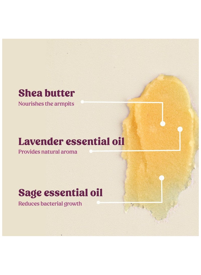 Deo Shot Lavender And Sage | Unisex | controls odor, soothes skin, treats inflammation | with Shea Butter, Lavender and Sage essential oil -  20 g