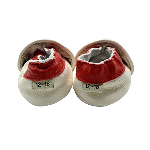 iEvolve Baby Leather Shoes Soft First Walker Shoes Crib Shoes Moccasins for Toddlers(Red Owl, 0-6 Months) - Image 5