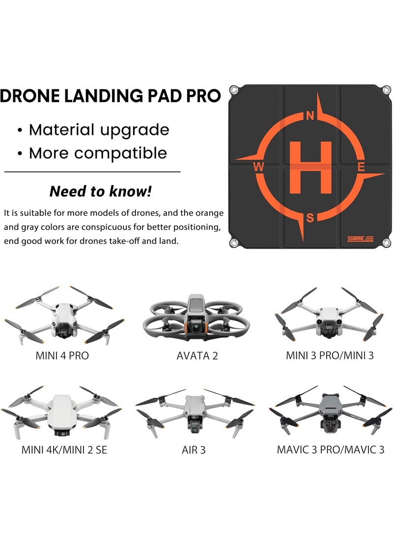 STARTRC STARTRC Drone Landing Pad Pro, Universal Waterproof Portable Fast-Foldable Helipad for DJI Neo/Mini 4 Pro/Mini 4K/Holy Stone/RC Quadcopters (22-inch/55cm)  - Image 2