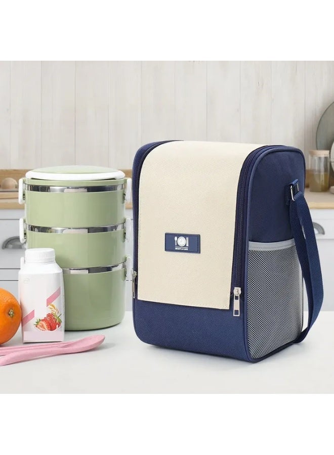 Student Insulated Lunch Bag Large Capacity – Lightweight Waterproof Thermal Food Container Crossbody – School Picnic Makeup Travel - Image 2