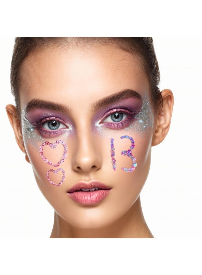 ميكولي لوحة ألوان لامعة للوجه من MEICOLY، 12 لونًا، مجموعة لمعان للجسم، لمعان للوجه، لمعان للشعر الكثيف، جل لامع للوجه والجسم على شكل حورية البحر، مكياج لامع، لمعان لطلاء الوجه للمهرجانات، لمعان للجسم للنساء والأطفال - Image 2