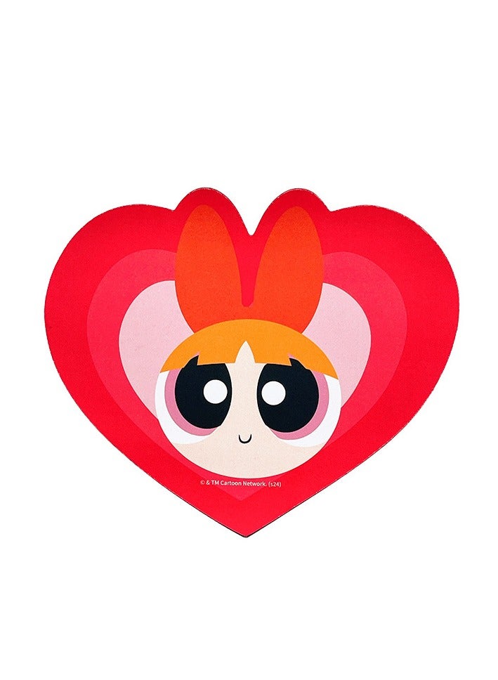 General Powerpuff Girls Heart-shaped Mouse Pad Macaron Summer Dopamine Portable Fits Tightly on the Desktop  - Image 1