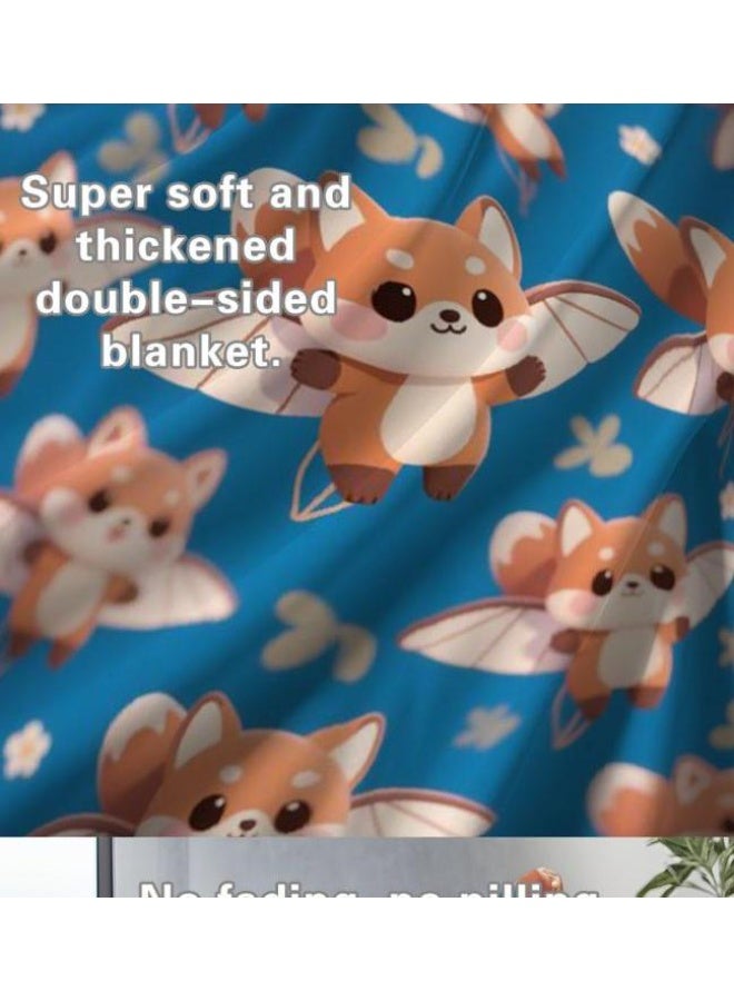 عام بطانية رقيقة من الفانيلا (حرارة ومريحة، ومناسبة للنوم واستخدام اللعبة والغبار والرمل) 150 سم * 200 سم - 812 - Image 5