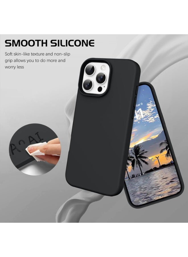 MUNTAQI iPhone 15 Pro Silicone Case – Soft Liquid Silicone Gel Cover with Microfiber Lining, Slim Fit Shockproof Protective Case for iPhone 15 Pro 6.1", Anti-Scratch, Wireless Charging Compatible - Image 5