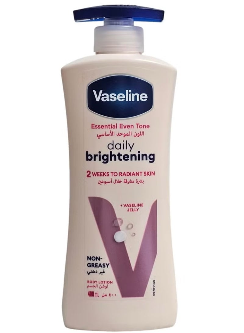 Vaseline Daily Brightening Body Lotion – Essential Even Tone, 400ml - Image 1