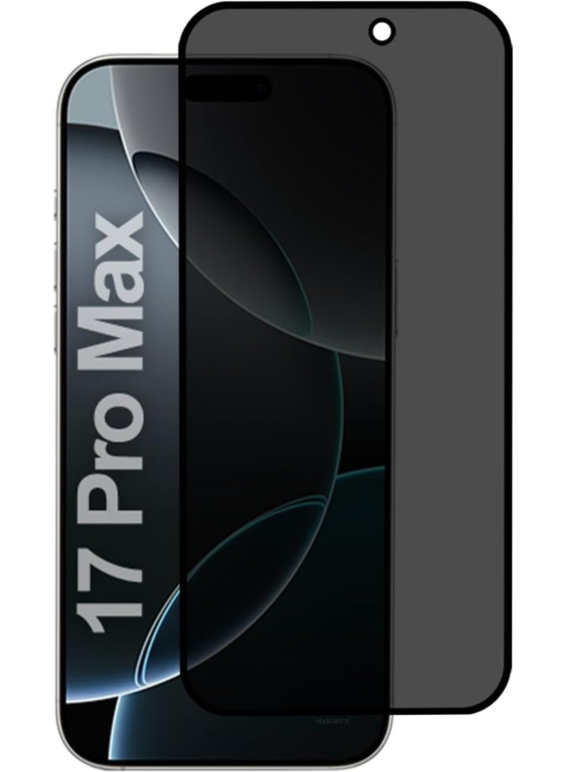 Kannzz Privacy Tempered Glass Screen Protector for iPhone 17 Pro MAx – 9H Hardness, Anti-Spy, Anti-Fingerprint, Scratch-Resistant - Image 1