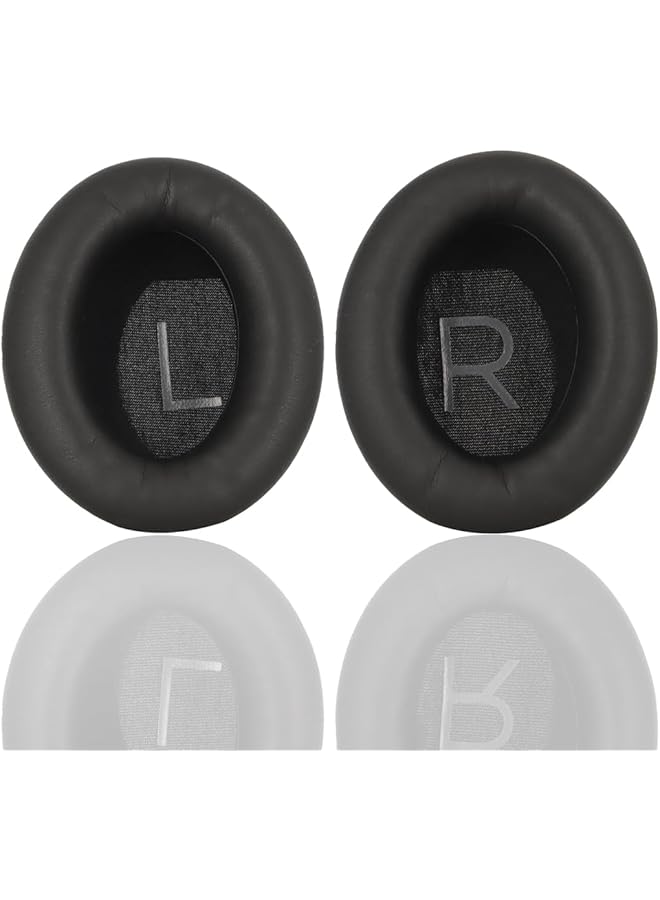 إيروريكس وسادات أذن بديلة من الجلد البروتيني لسماعات Bose Quietcomfort 45 اللاسلكية بتقنية البلوتوث وإلغاء الضوضاء Pro M Qc45 وسائد أذن وسادات أذن سماعات رأس وأغطية أذن قطع غيار إصلاح باللون الأسود - Image 2