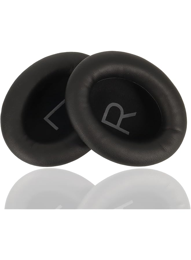 إيروريكس وسادات أذن بديلة من الجلد البروتيني لسماعات Bose Quietcomfort 45 اللاسلكية بتقنية البلوتوث وإلغاء الضوضاء Pro M Qc45 وسائد أذن وسادات أذن سماعات رأس وأغطية أذن قطع غيار إصلاح باللون الأسود - Image 4