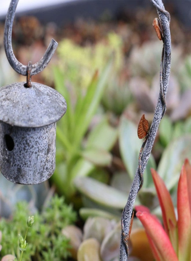 HEITIGN Dollhouse Miniature 1/12 Scale Dollhouse Furniture 1:12 1:6 Scale Miniature Bird Shed Model Aluminum Antique Finishing Simulation Doll House Decoration Doll House Decorations - Image 3