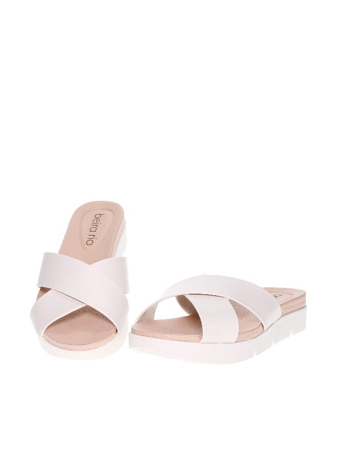Beira Rio Beira Rio Ladies Comfort Sandals Off White | Made In Brazil  - Image 4