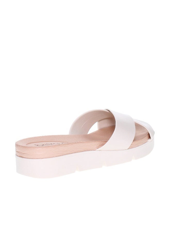 Beira Rio Beira Rio Ladies Comfort Sandals Off White | Made In Brazil  - Image 3