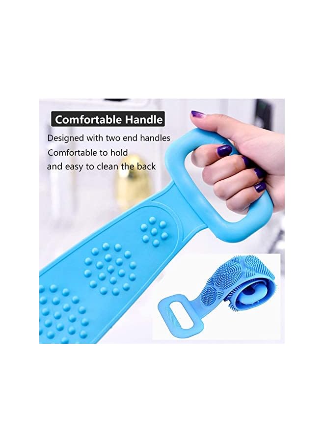 Zaboon Bath Body Brush Towel Exfoliating Long Silicone Body Back Scrubber Easy To Clean Lathers Well Ecofriendly Comfortable Massage Long Lasting Than Loofah - Image 2