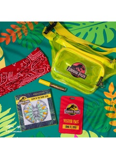 Profusion Cosmetics Jurassic Park Adventure Beauty Set Experience The Thrills With The Jurassic Park Visitor Set Face & Body Glow Gems Chrome Liner Collectors' Pass & Beauty Headband  - Image 2