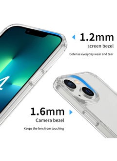 Rock Pow iPhone 14  Case 6.1 inch, Anti-Yellowing ,  Drop Protection with Bumper Shockproof Protective Cover Slim Thin Phone Case iPhone 14  Crystal Clear  - Image 4