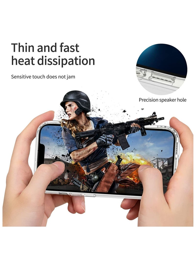 iPhone 14  Case 6.1 inch, Anti-Yellowing ,  Drop Protection with Bumper Shockproof Protective Cover Slim Thin Phone Case iPhone 14  Crystal Clear