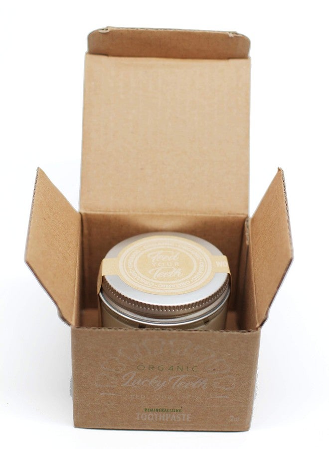 Lucky Teeth Organic Toothpaste-All Natural, Remineralizes and Fortifies Teeth and Gums. (2 oz Glass) - Image 3