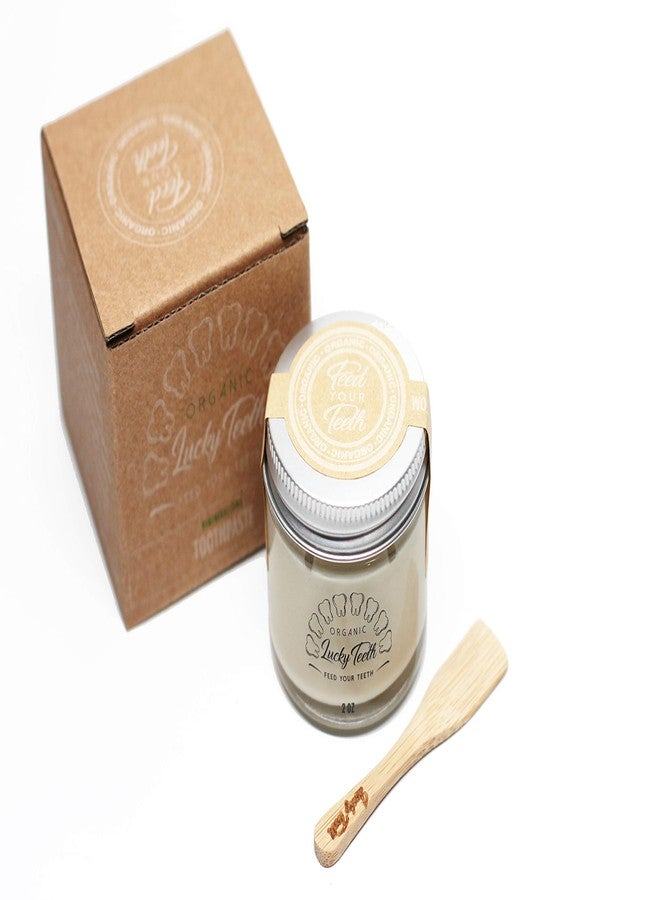 Lucky Teeth Organic Toothpaste-All Natural, Remineralizes and Fortifies Teeth and Gums. (2 oz Glass) - Image 2