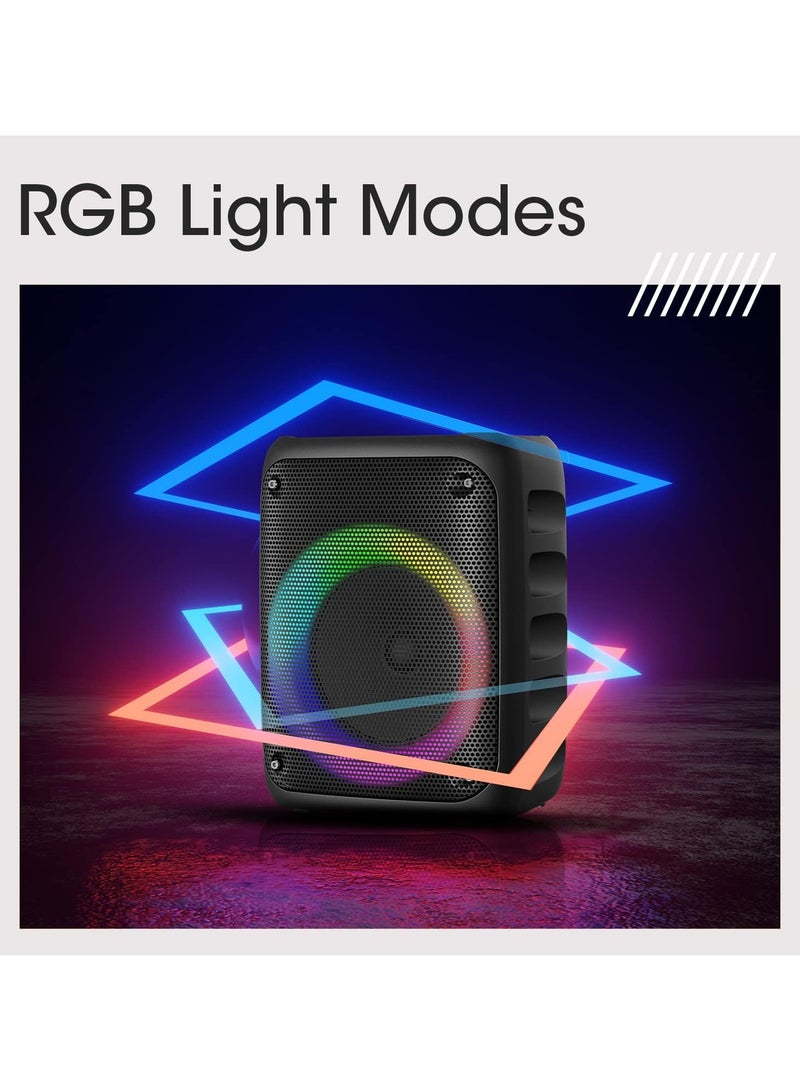 ZEBRONICS Zeb-Buddy 500 Portable Wireless Speaker with BT v5.0, 25W RMS Output, TWS, 20.3cm(8) Driver, 5H Backup, USB, mSD, AUX, FM Radio and Built in Rechargeable Battery - Image 2