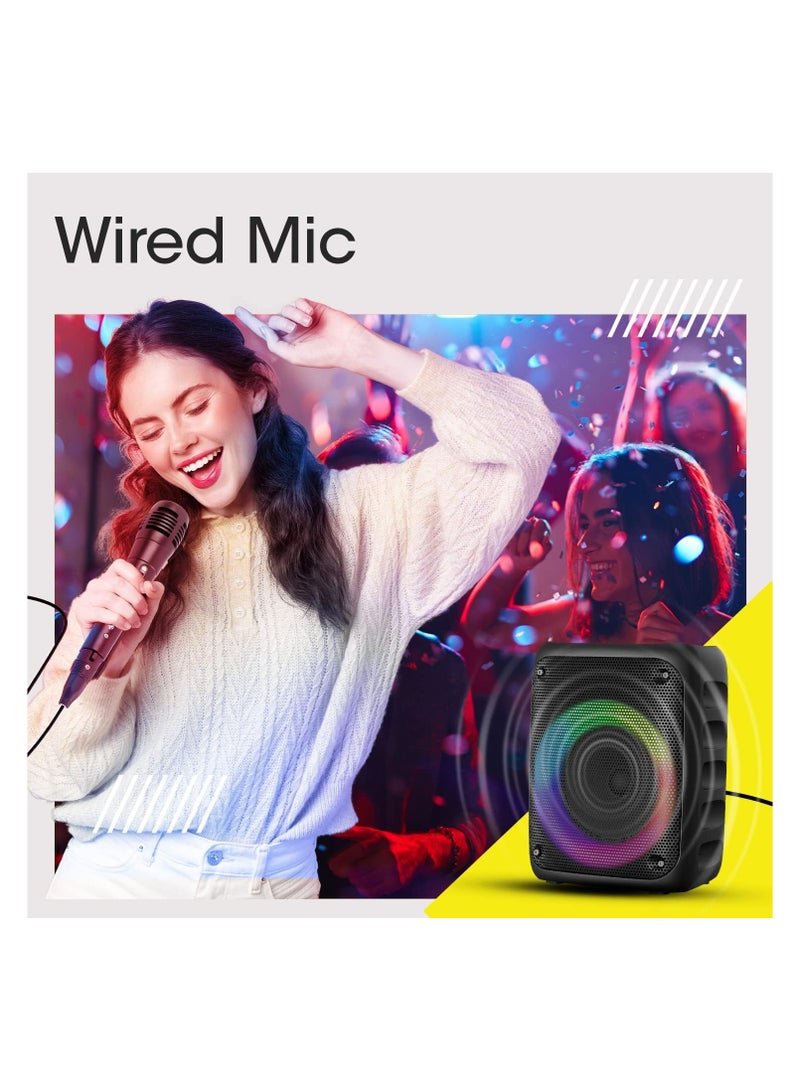 ZEBRONICS Zeb-Buddy 500 Portable Wireless Speaker with BT v5.0, 25W RMS Output, TWS, 20.3cm(8) Driver, 5H Backup, USB, mSD, AUX, FM Radio and Built in Rechargeable Battery - Image 3