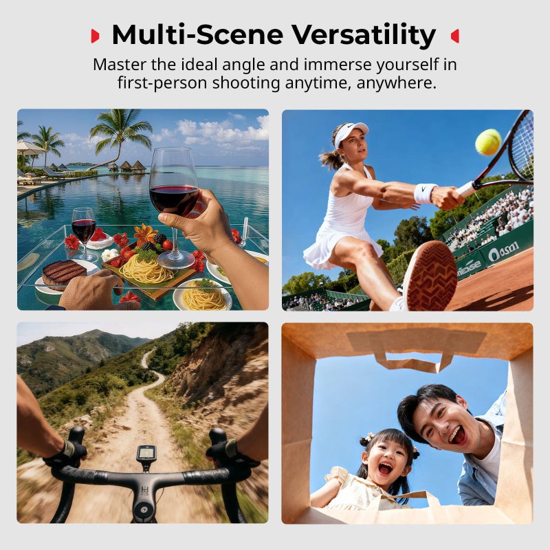 SmallRig Vertical to Horizontal Action Camera Case Kit for DJI Osmo Nano, with 1/4"-20 Locating Hole, Silicone Gasket, Cold Shoe, Quick Release Design, Ultra-Low-Angle Shooting - Image 5