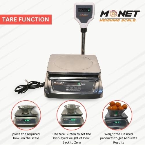 MONET Weighing Scale With Pole Platform Weighing Machine For Commercial And Industrial Use - Image 5