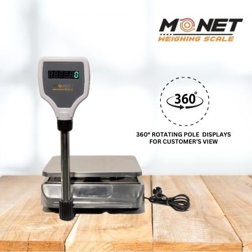 MONET Weighing Scale With Pole Platform Weighing Machine For Commercial And Industrial Use - Image 4