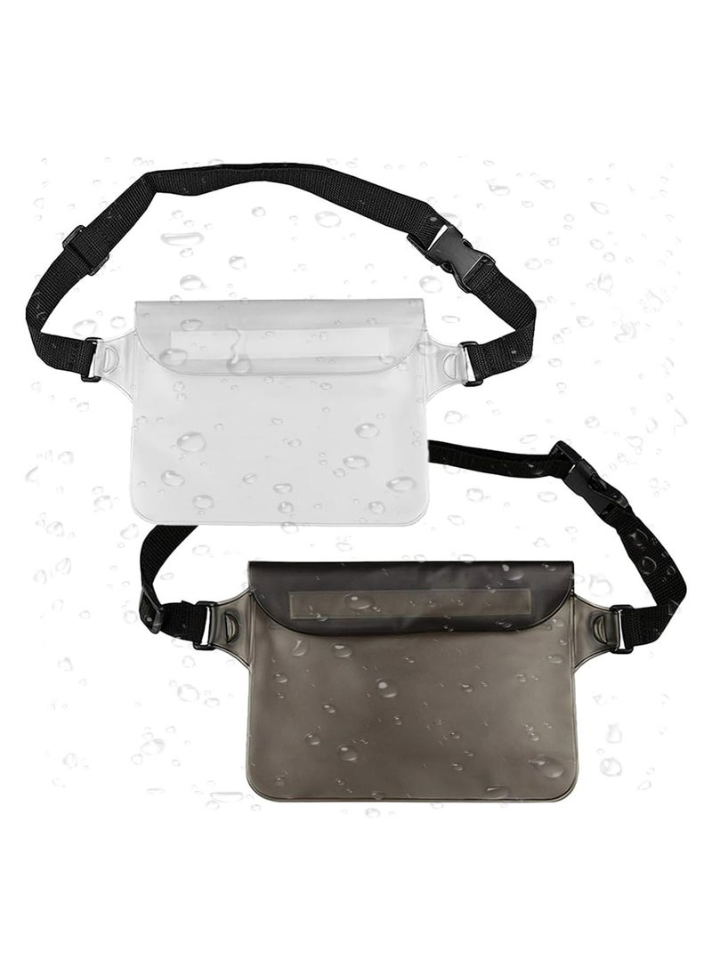 CMGTYYD 2-piece waterproof pouch with adjustable waist belt and touch-sensitive screen dry bag to keep your phone and valuables dry for the beach, swimming, boating, hiking and outdoor water sports  - Image 1