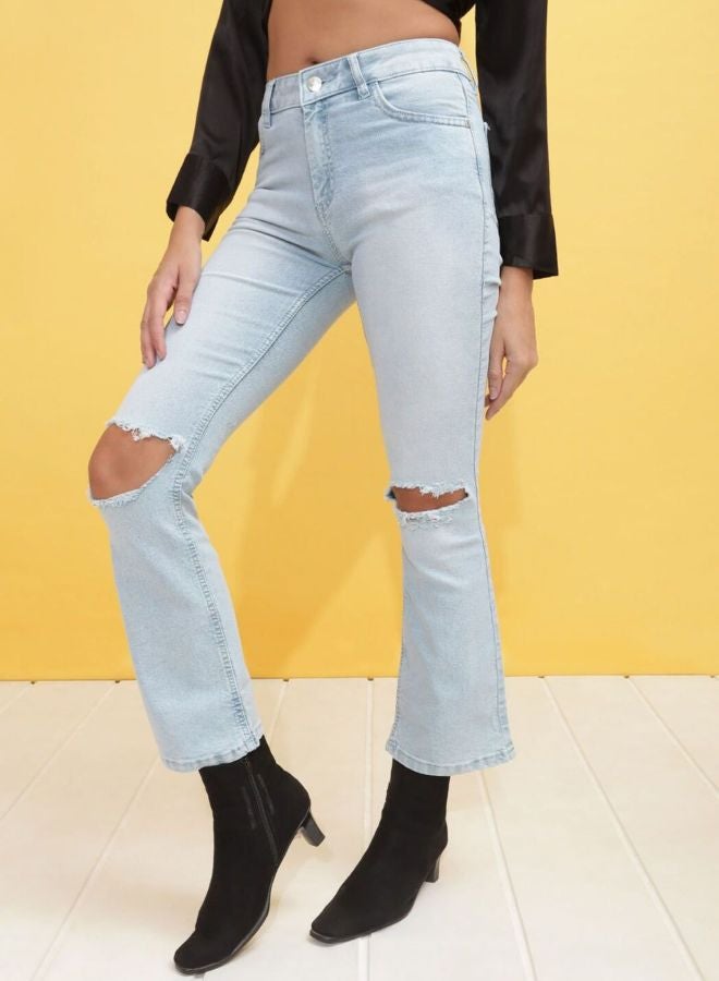 Freehand Women Bootcut Solid High Rise Jeans - Image 3